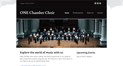 Desktop Screenshot of onechamberchoir.com