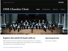 Tablet Screenshot of onechamberchoir.com